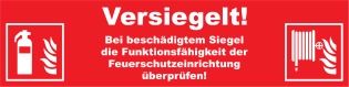 Siegelaufkleber Versiegelt…